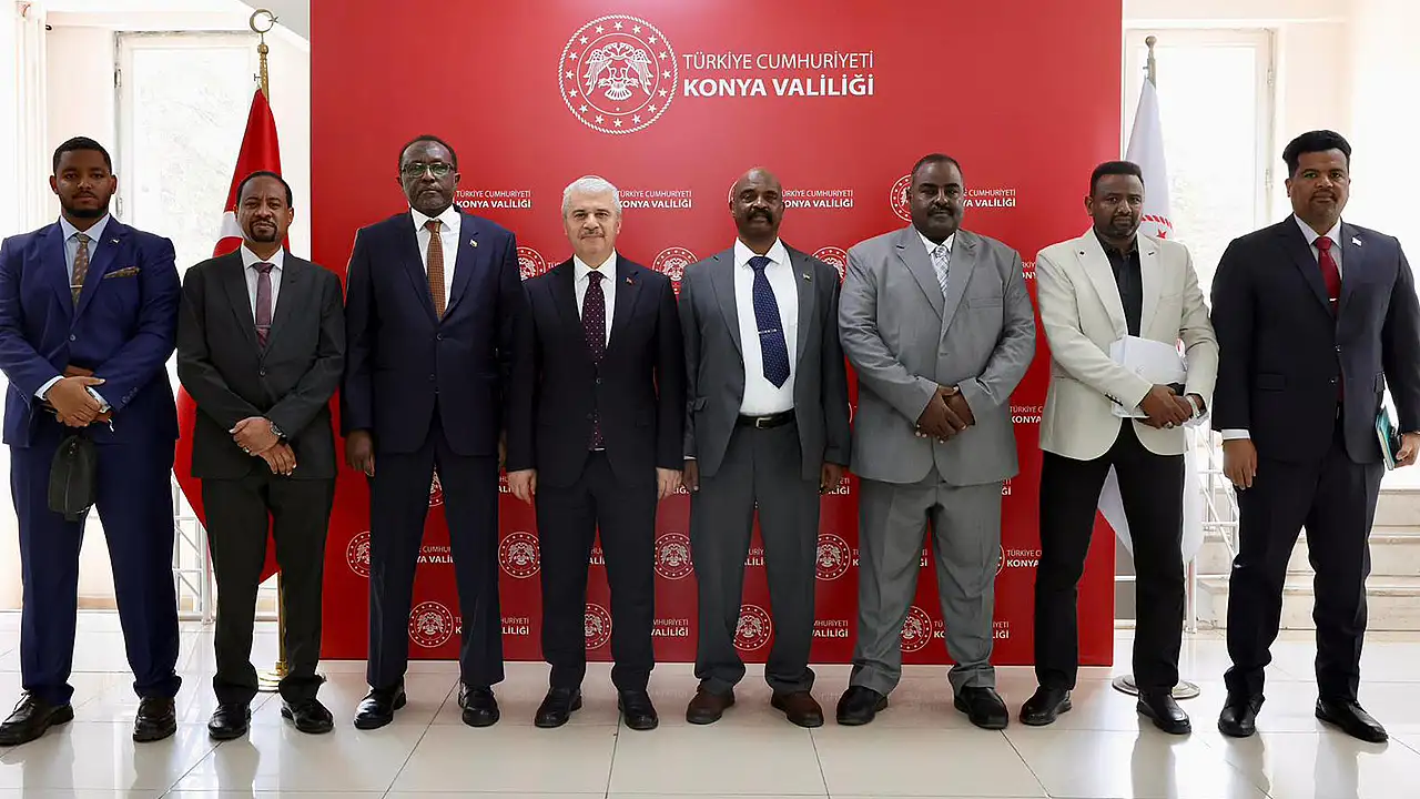 Sudan heyetinden Konya çıkarması: Vali İbrahim Akın'a ziyaret