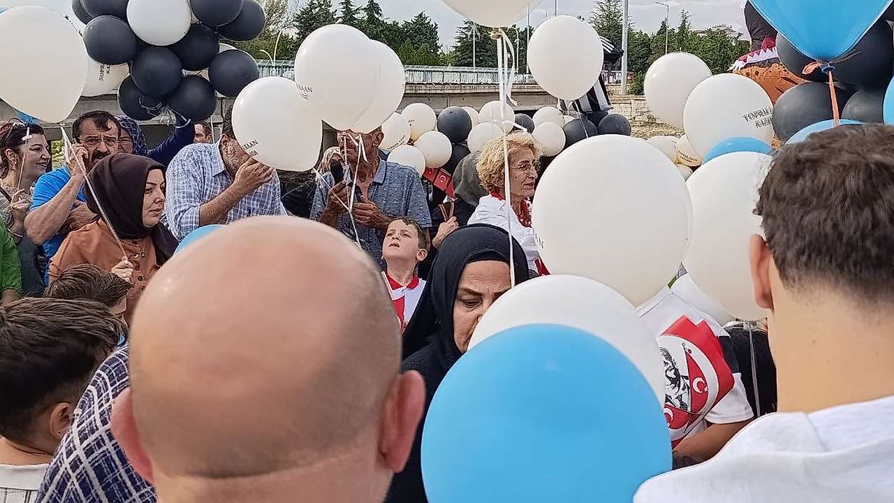 22 aylık mücadele zaferle bitti: Konya'da gökyüzü balonlarla doldu