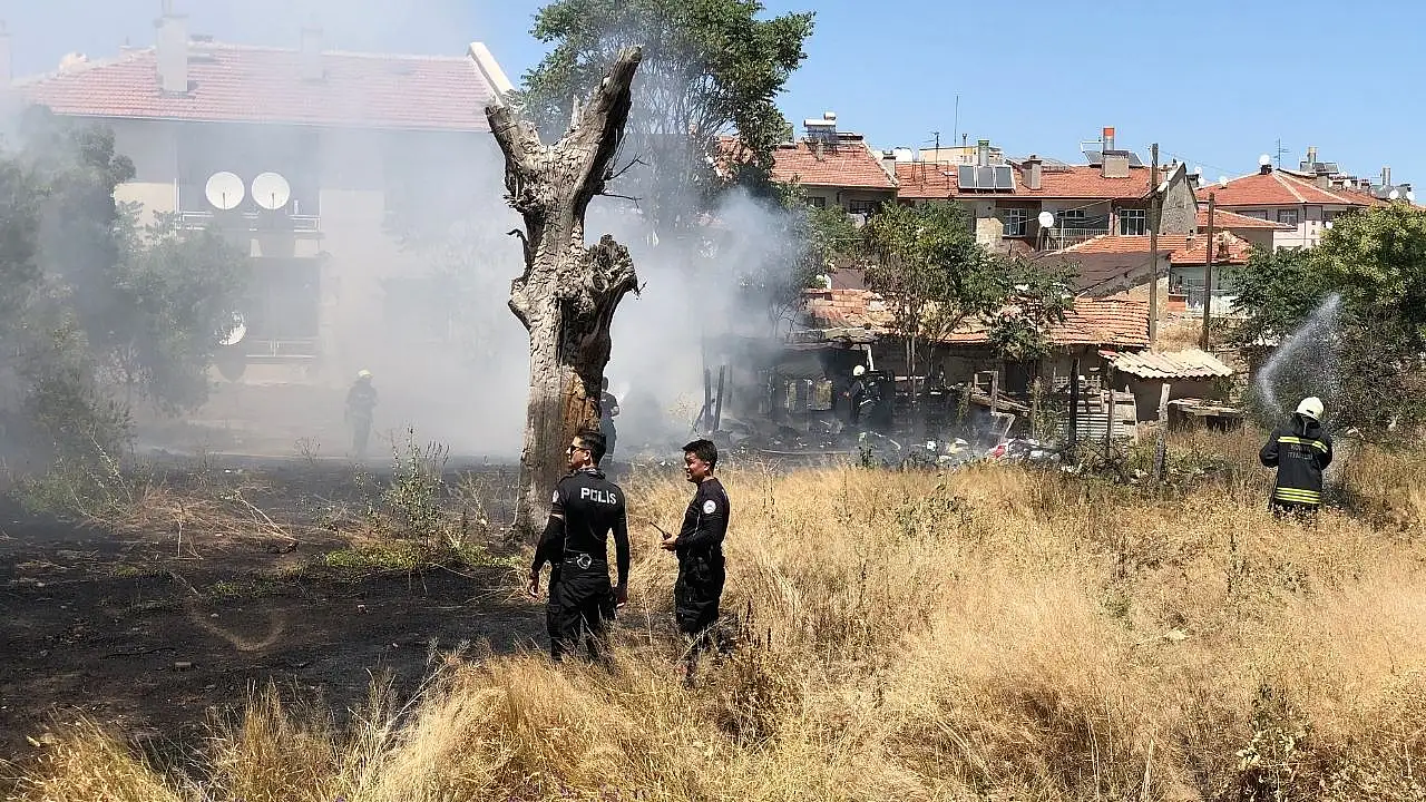 Konya'daki yangında faciadan dönüldü