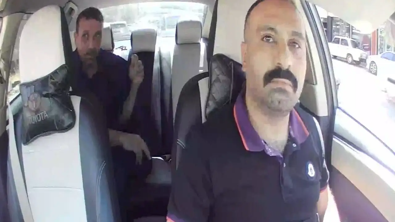 Gaziantep'te film gibi kaçış! Çarşafla saldırdı, taksiden çıkamadı