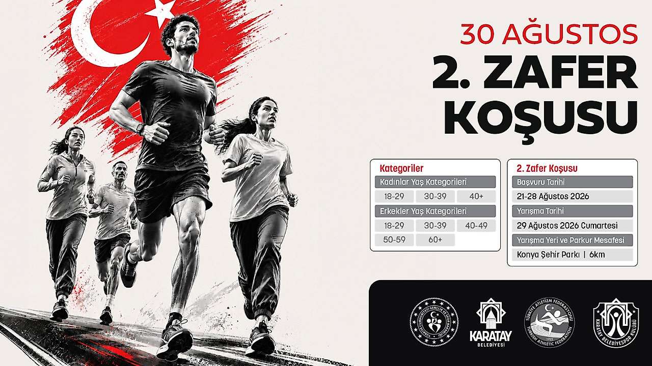 Karatay'da atletler 30 Ağustos Zafer Bayramı için koşacak