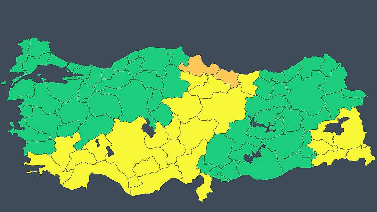 Konya dahil birçok kente fırtına uyarısı!