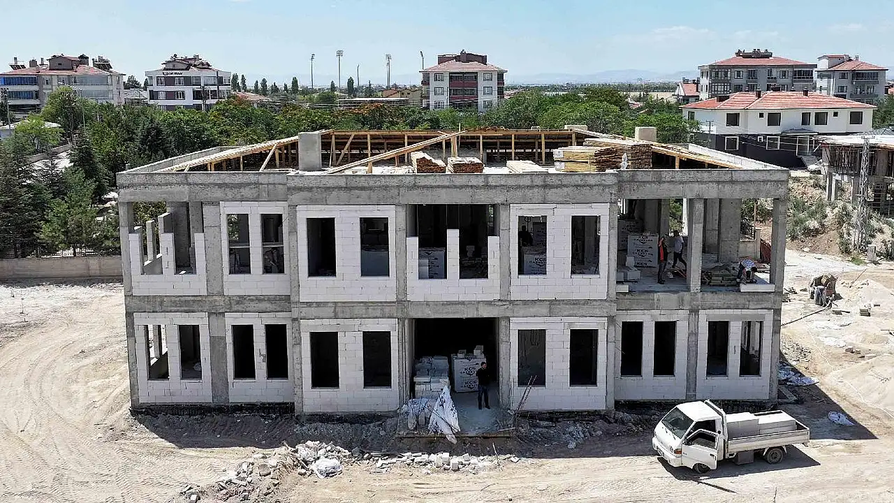 Konya'daki modern Polis Merkezi inşaatı tüm hızıyla sürüyor