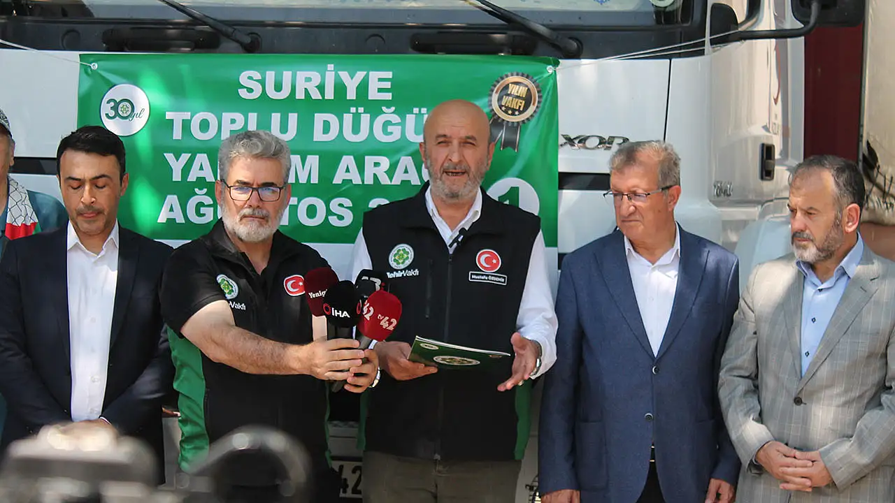 Konya'dan Suriye'ye 80 milyonluk yardım eli