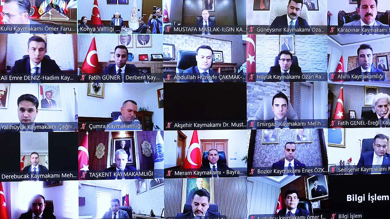 Konya Valisi Akın başkanlığında Kaymakamlar Toplantısı düzenlendi