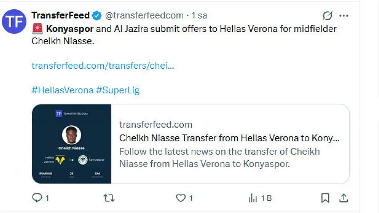 Konyaspor'un Cheikh Niasse ilgisi