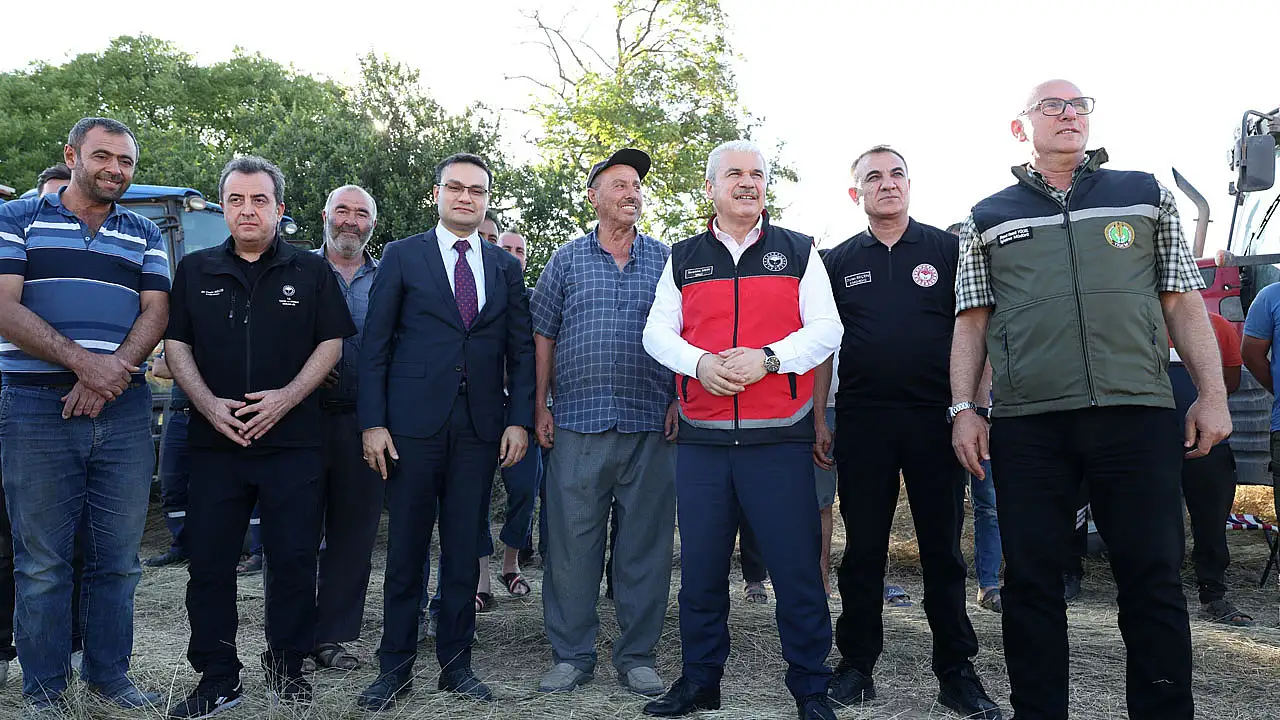 Vali Akın'dan hasat sezonuna yakın takip