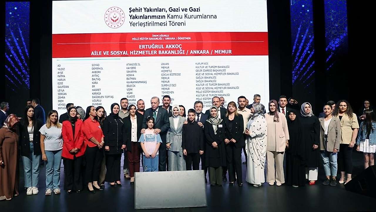 571 şehit yakını, gazi ve gazi yakını kamuya atanacak