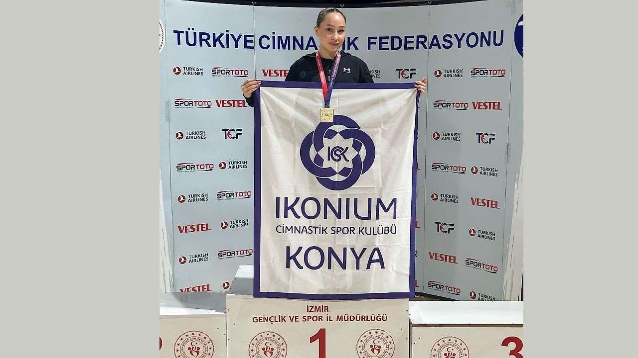 Konya'nın Cimnastikteki gururu Liva Nur Yalçın Türkiye şampiyonu