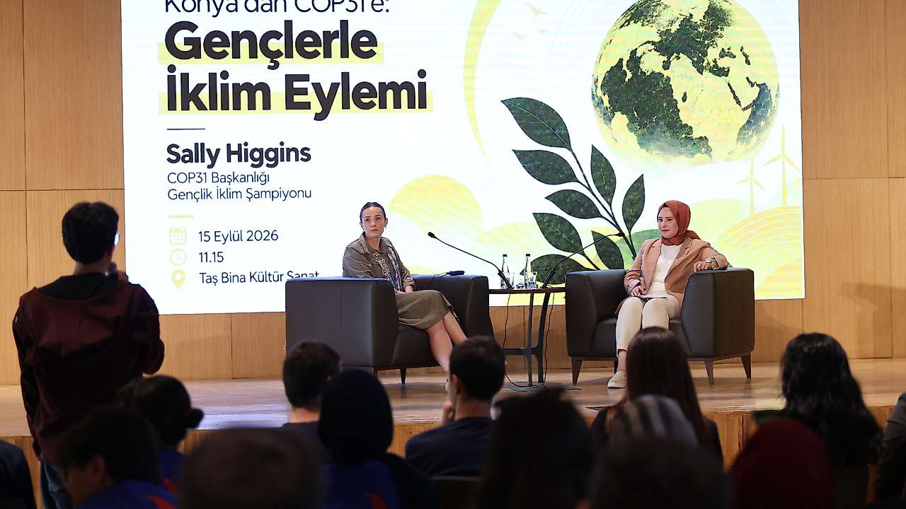COP31'in gençlik elçisi Konya'da gençlerle bir araya geldi
