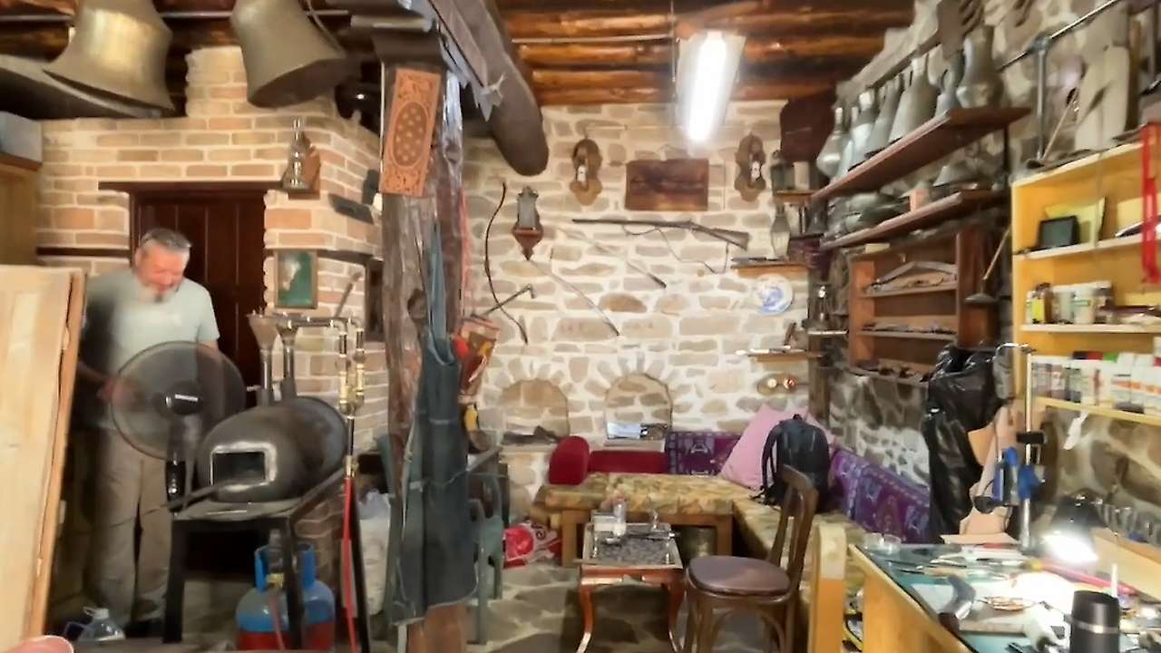 Konya'da 1000 derecelik ocaktan çıkan eşsiz bıçaklar