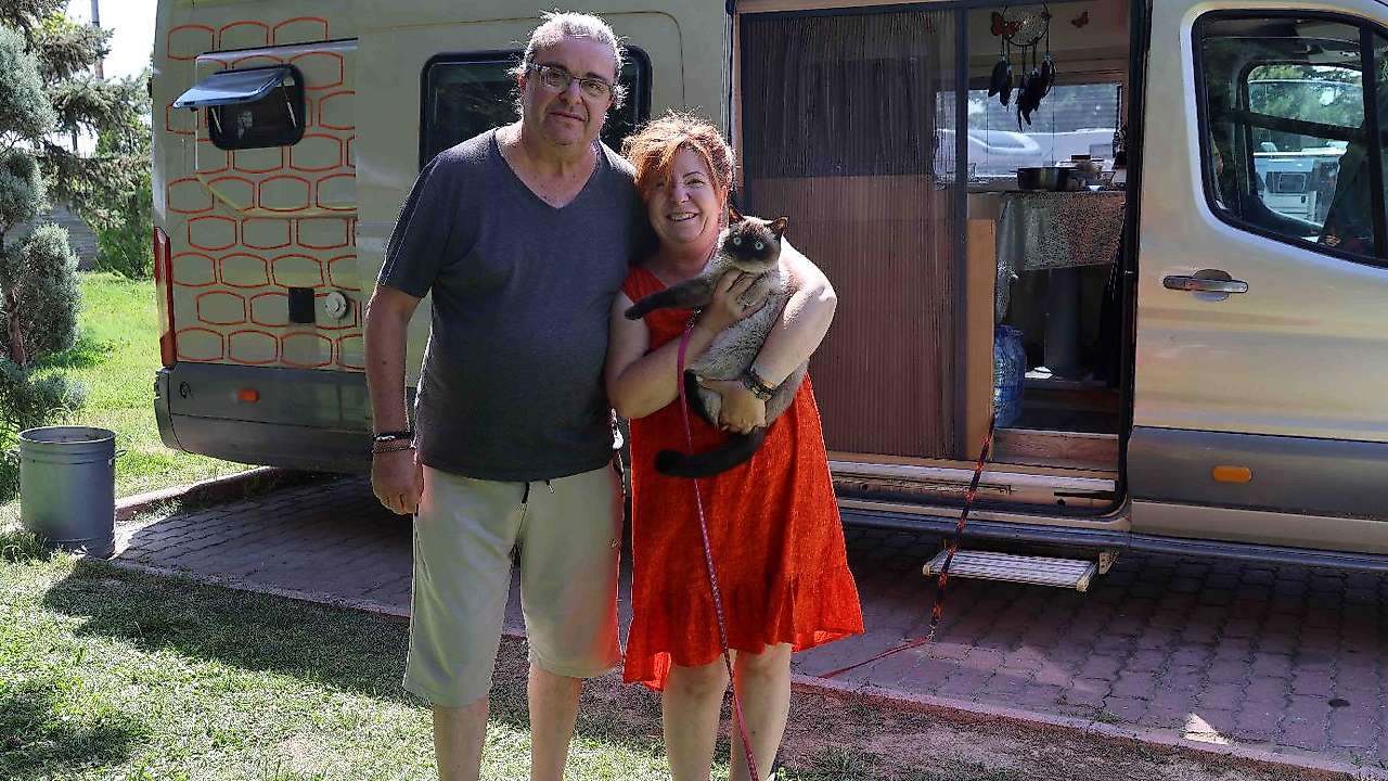 Konya'daki park karavan tutkunlarının uğrak noktası oldu