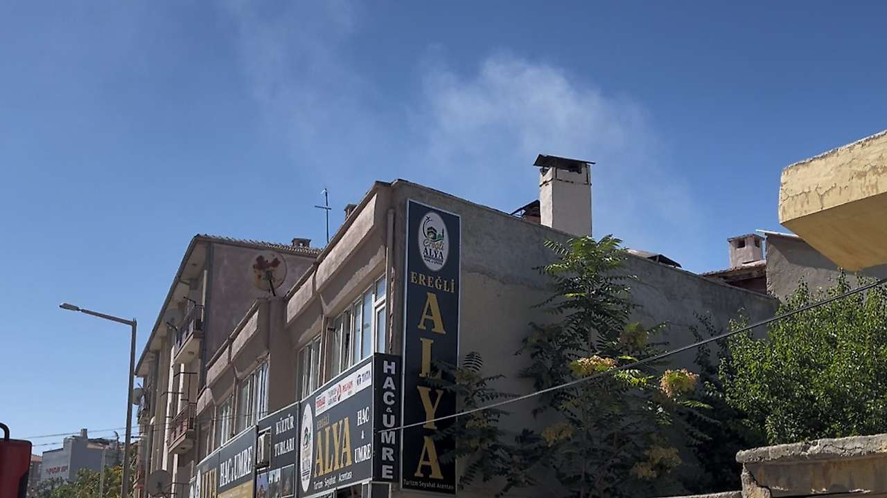 Konya'daki patlama paniğe neden oldu: O anlar anbean kameraya yansıdı