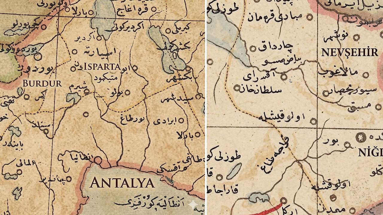 Konya'nın Akdeniz'e kıyısı çıktı! 160 yıllık harita görenleri şaşırttı