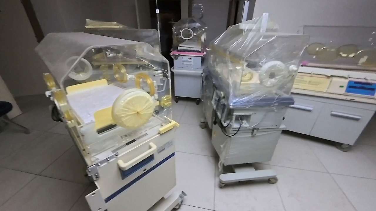 Yenidoğan çetesinden geriye kalan hastane görüntülendi
