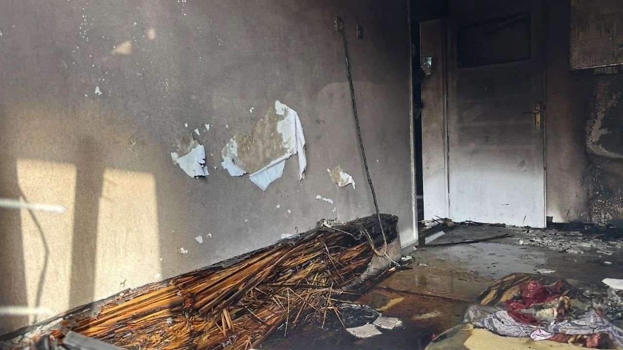 Konya'da elektrik kontağı yangına neden oldu