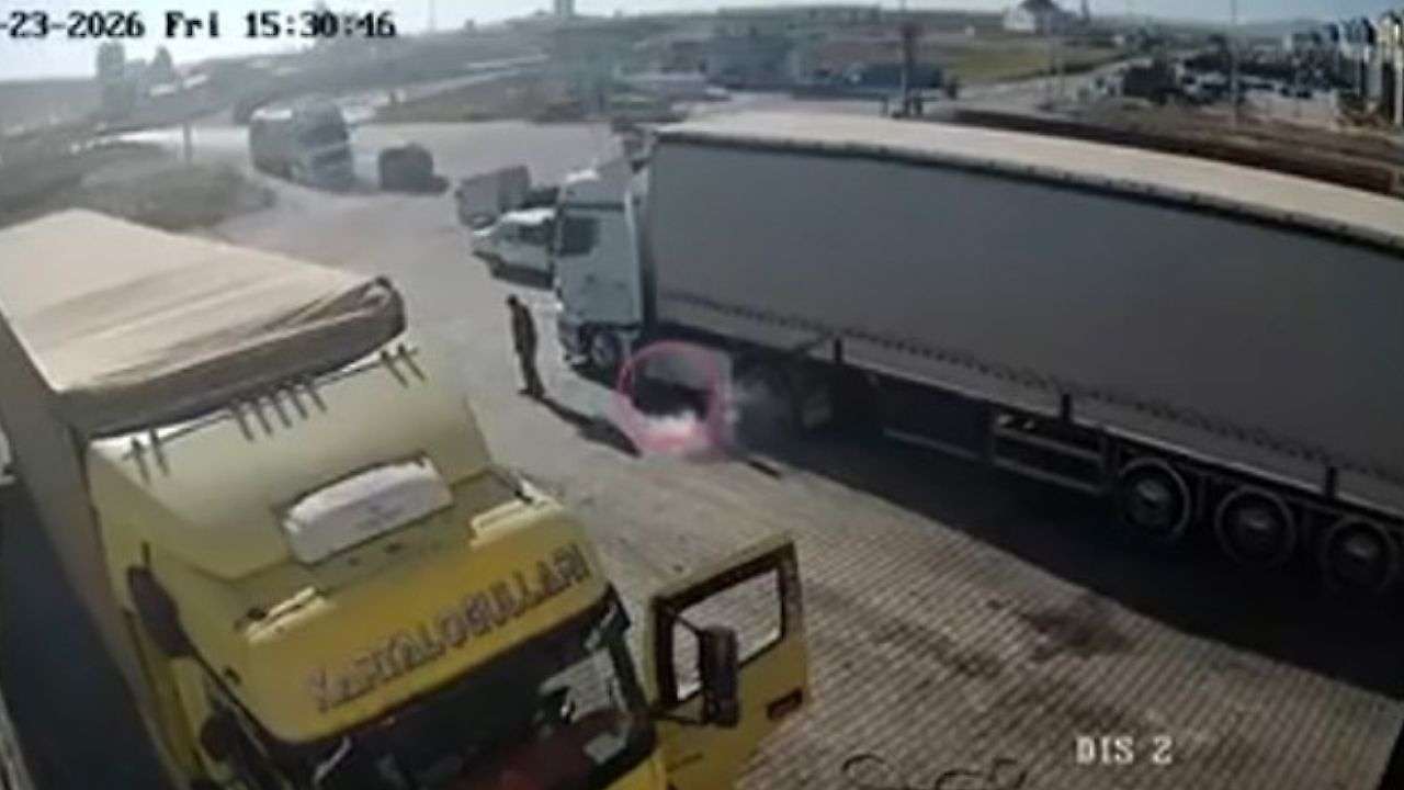 Konya'da tırın altında tamirat yaparken patlama yaşandı!
