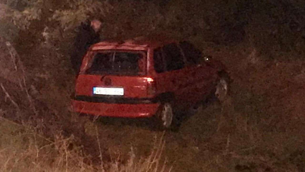 Konya'da tırın temas ettiği otomobil şarampole uçtu!