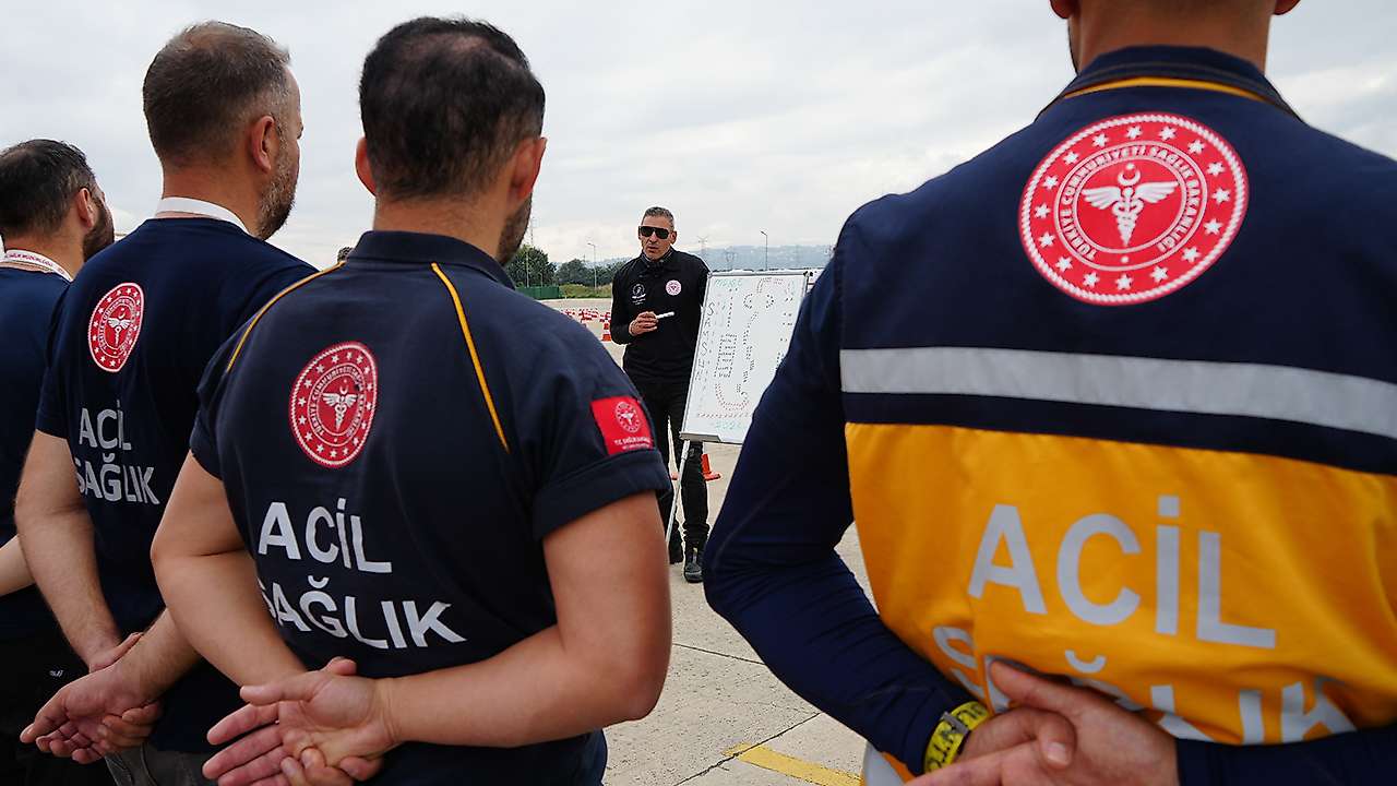 Konya dahil 6 ilden motosikletli sağlık ekipleri Samsun'da