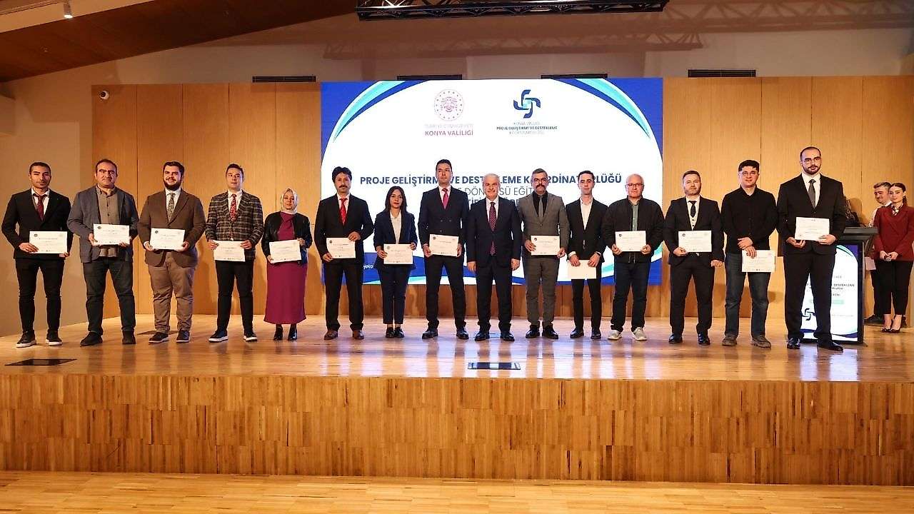 Konya'da Proje eğitimi sertifika töreni düzenlendi