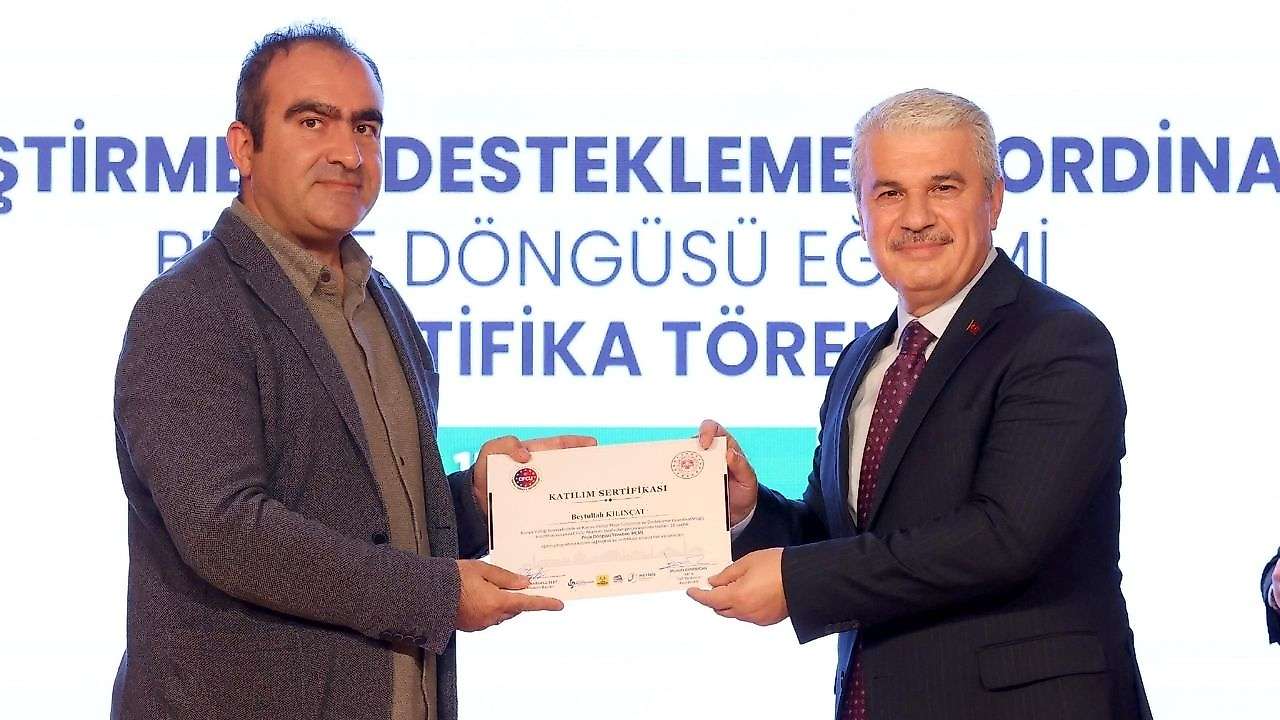 Konya'da Proje eğitimi sertifika töreni düzenlendi