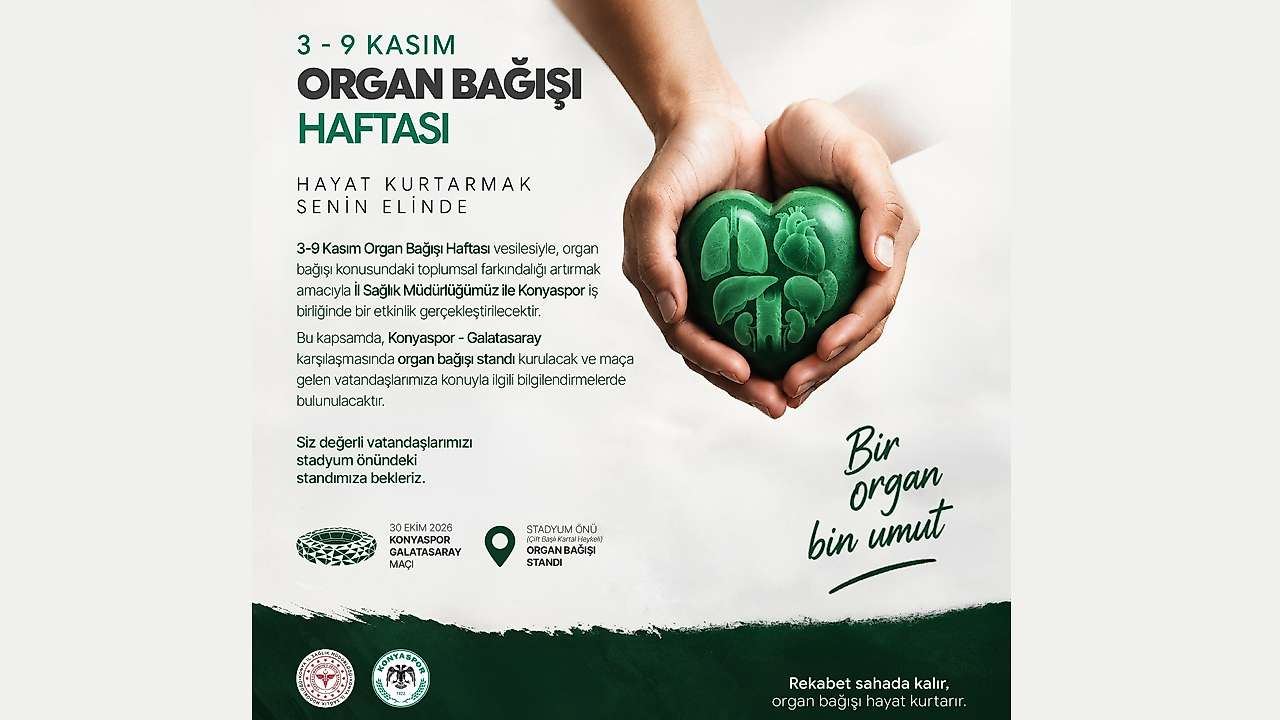 Konyaspor'dan organ bağışı etkinliği