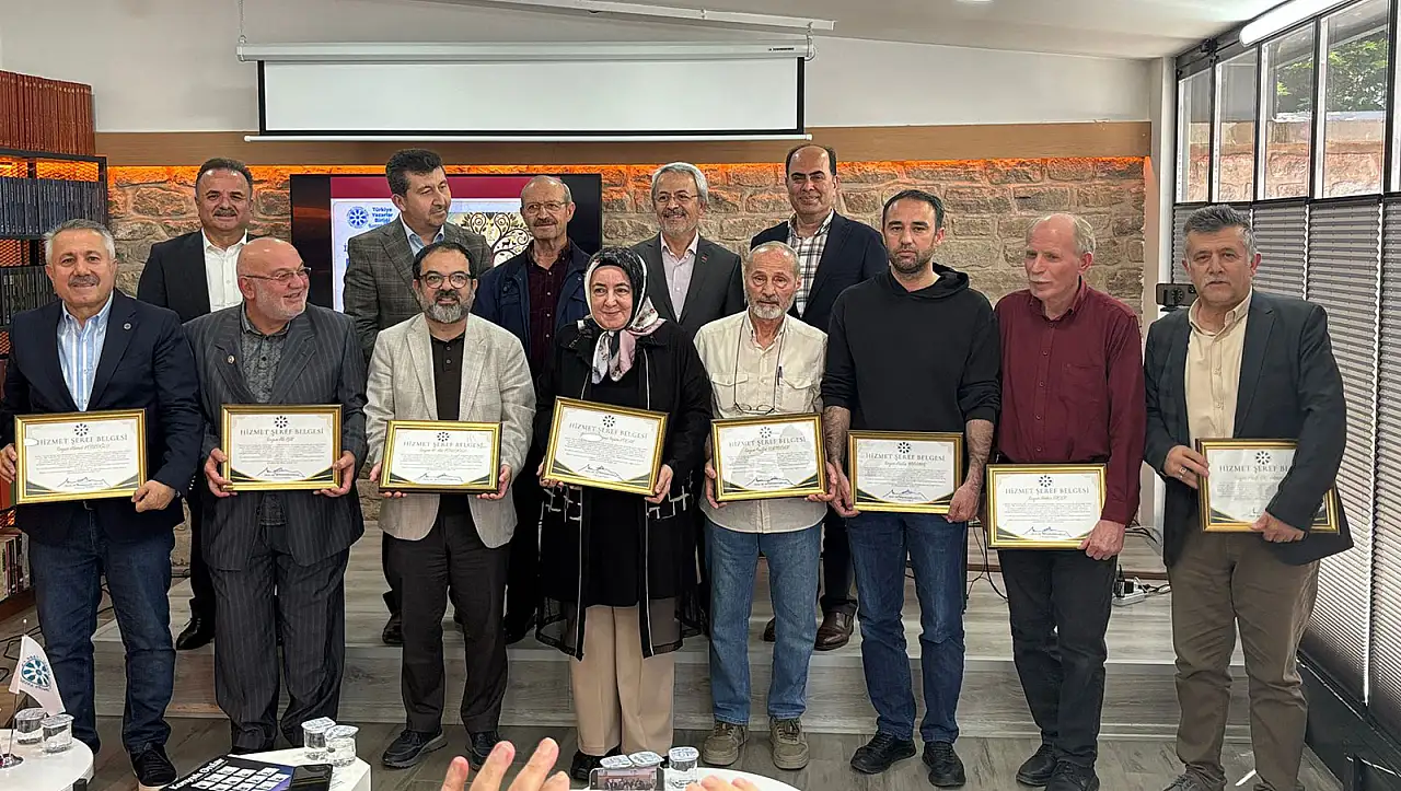 TYB'den Konyalı isimlere 'Hizmet Şeref Belgesi'