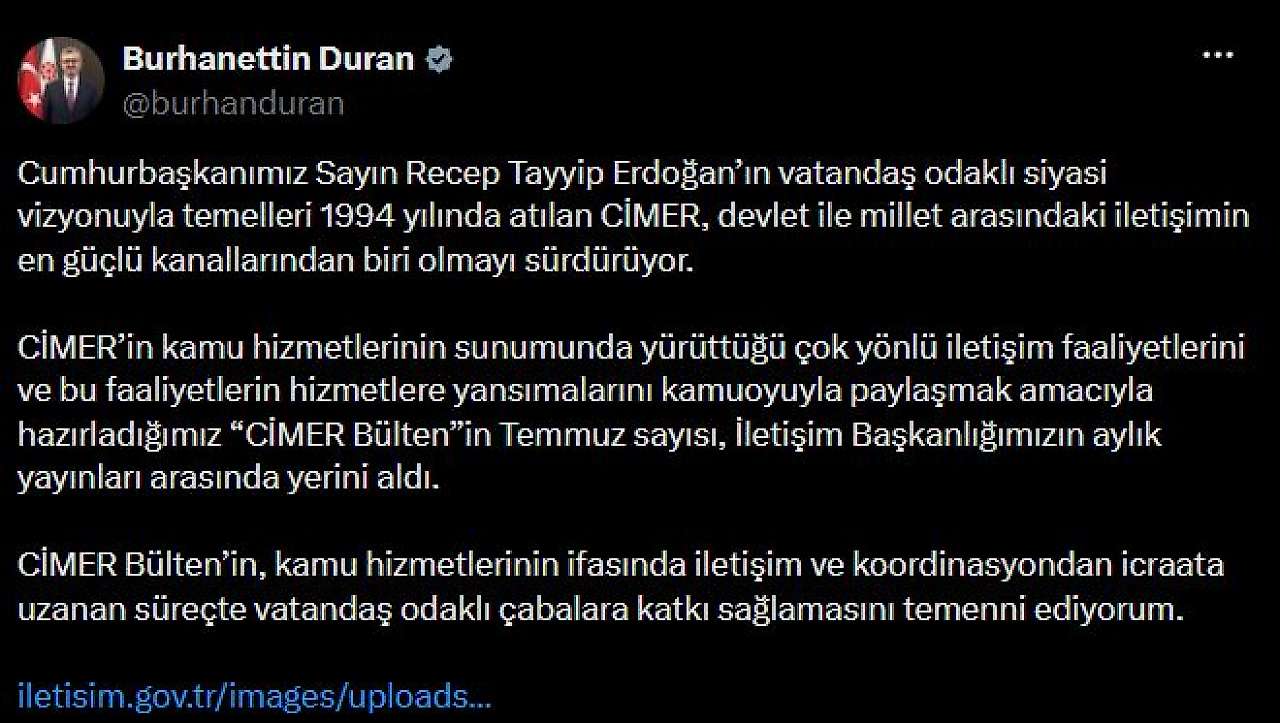 CİMER başvurularında Konya ilk 10'da yer ldı