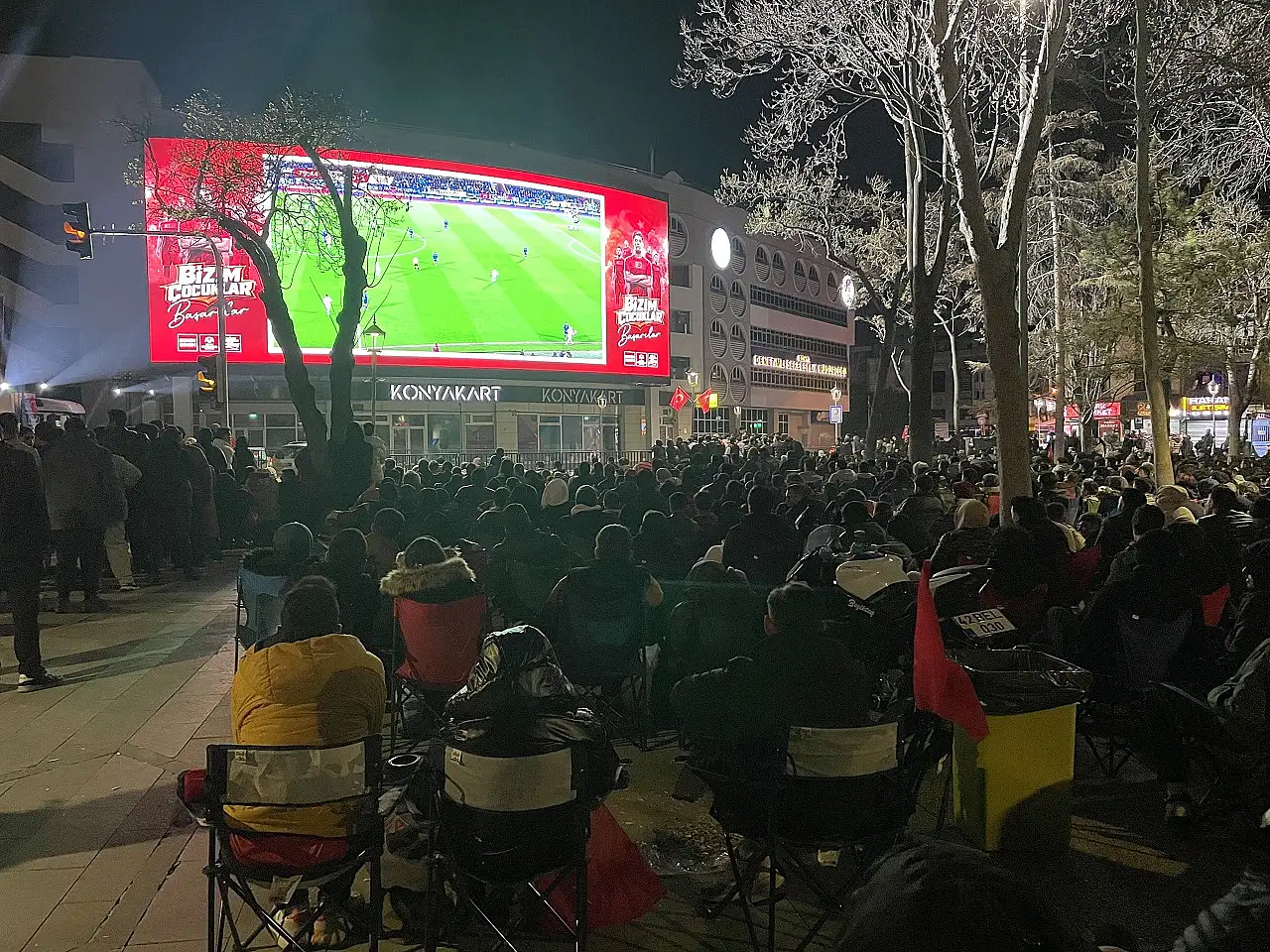 Konya'da Dünya Kupası çoşkusu yaşandı