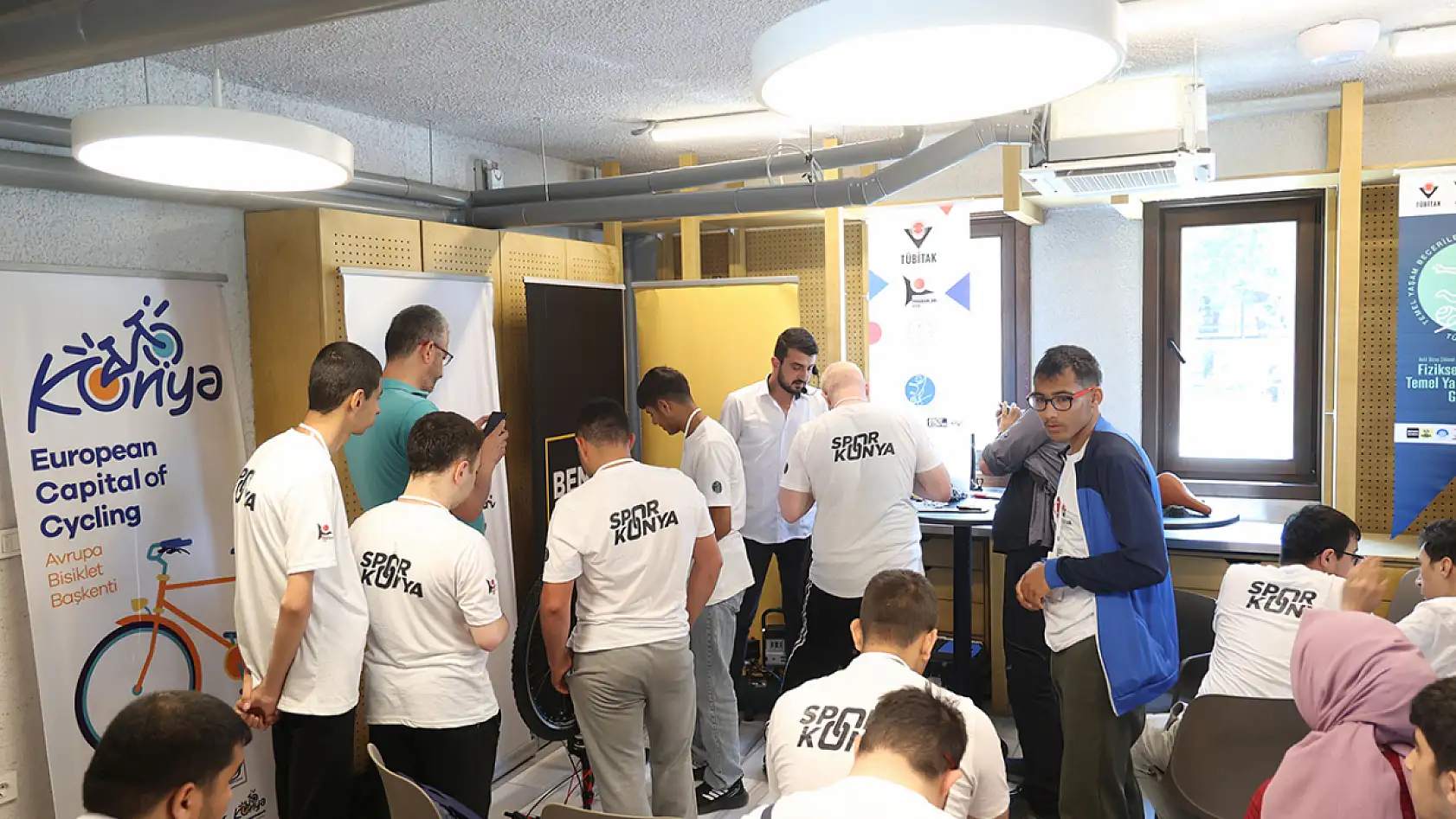 Bisikletin başkenti Konya'da özel öğrenciler Velespit Müzesi'ni keşfettiler