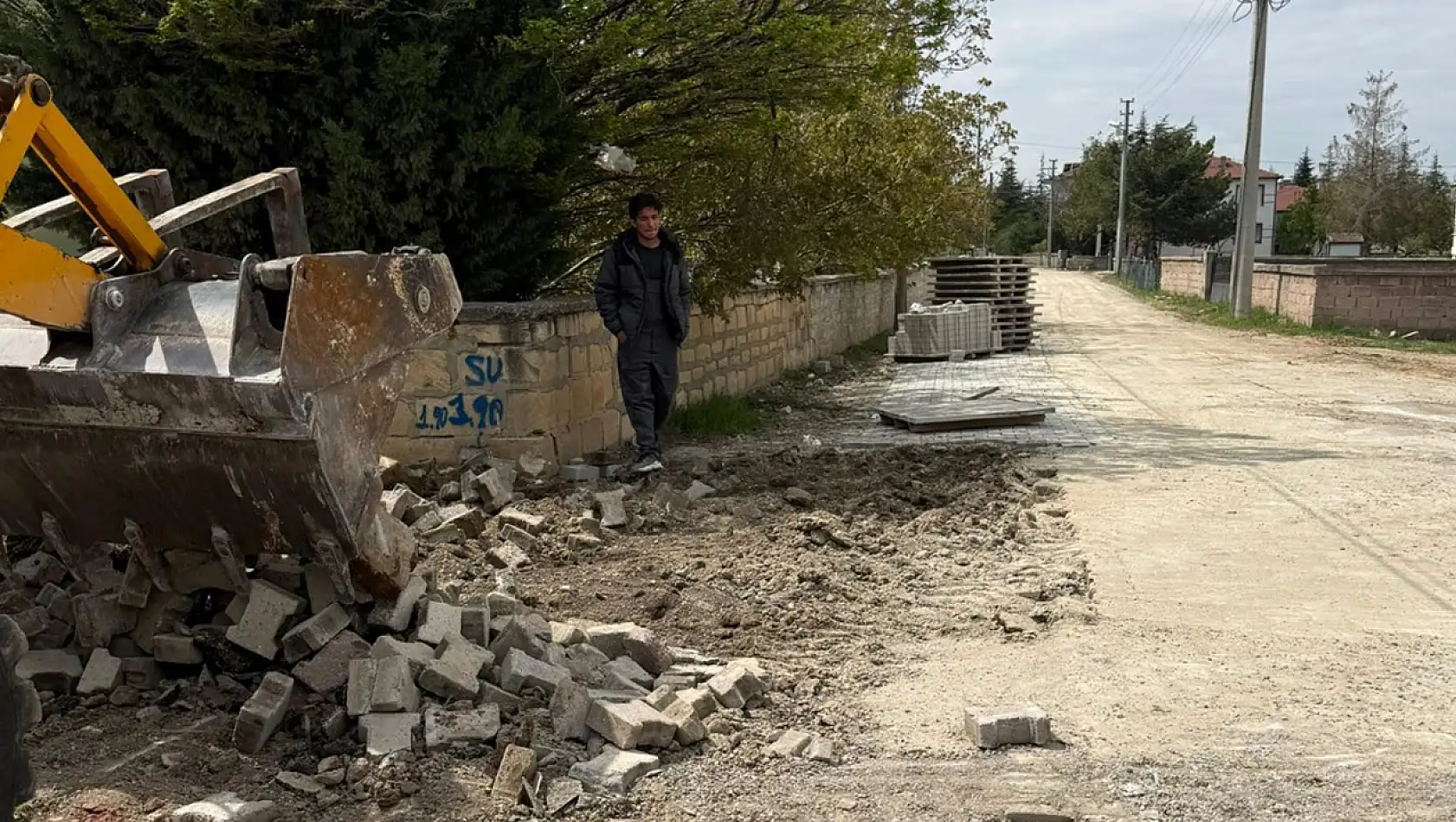 Kulu'da kilitli taş tamirat çalışmaları devam ediyor