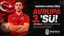 Konyalı sporcu Ciğer, Avrupa üçüncüsü