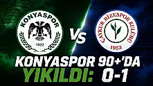 Konyaspor, 90+'da yıkıldı: 0-1