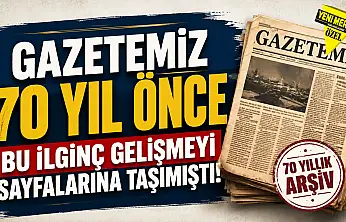 1956 tarihli bu haber dönemine damga vurdu
