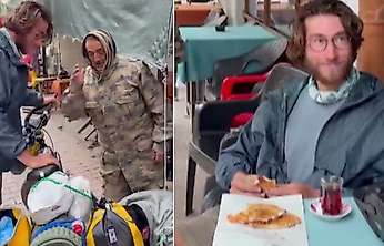 Bisikletli Fransız gezgine Konyalılardan yardım eli