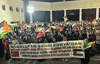 Bosna Hersek'ten hareket eden 'Filistin Konvoyu' Konya'da