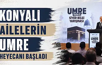 Büyükşehir'den anlamlı ödül: Konyalı ailelerin umre heyecanı başladı