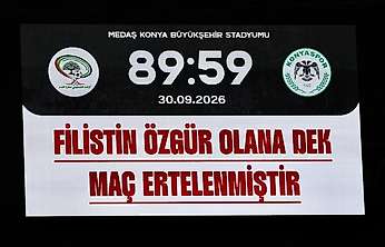 Filistin özgür olana dek maç ertelenmiştir