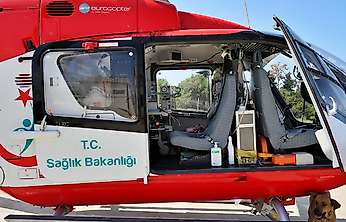 Kalp krizi geçiren hasta hava ambulansıyla Konya'ya ulaştırıldı