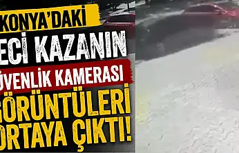 Konya'da anne ve kızın can verdiği feci kaza kamerada