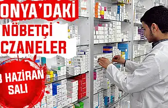 Konya'da bugün hangi eczaneler nöbetçi? 23 Haziran Salı günü
