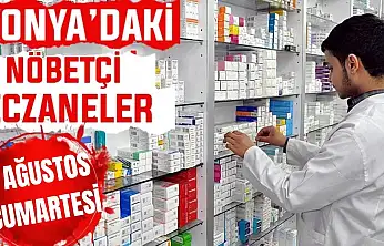 Konya'da bugün hangi eczaneler nöbetçi? 1 Ağustos Cumartesi