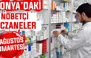 Konya'da bugün hangi eczaneler nöbetçi? 8 Ağustos Cumartesi günü