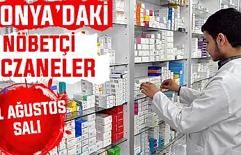 Konya'da bugün hangi eczaneler nöbetçi? 11 Ağustos Salı günü