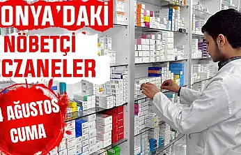 Konya'da bugün hangi eczaneler nöbetçi? 14 Ağustos Cuma günü
