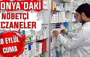 Konya'da bugün hangi eczaneler nöbetçi? 18 Eylül Cuma günü