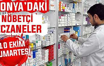 Konya'da bugün hangi eczaneler nöbetçi? 10 Ekim Cumartesi günü