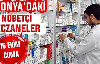 Konya'da bugün hangi eczaneler nöbetçi? 16 Ekim Cuma günü