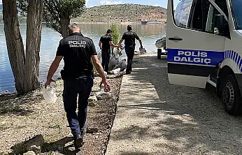 Konya'da dalgıç polislerden örnek davranış