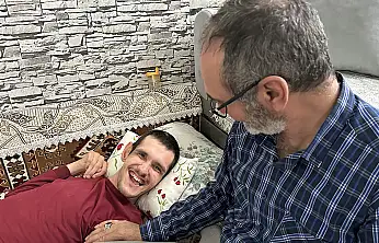 Konya'da engelli oğluna yaptığı düzenekle gönülleri kazandı